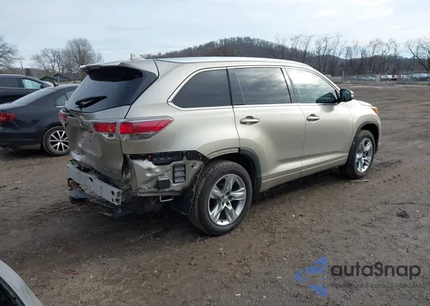 2014 Toyota Highlander Limited Platinum V6 from USA, damaged, VIN 5TDDKRFH5ES022285